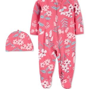 Baby girl onesie And hat